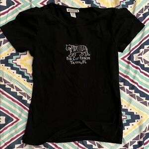 Caviar Girl Big Cat Rescue t-shirt. Black. US size S. Barely worn.